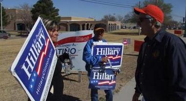 With Hillary supporters on primary day, March 4, 2008