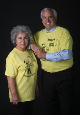 With Queta Fierro for LULAC's "Papeleros with a Purpose" campaign. 